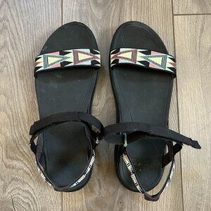 Teva Women's Terra-Float Nova sandals in Tacion Grey Multi size US 9